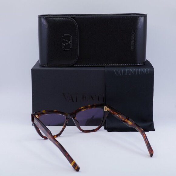 Valentino V-TALE VLX-140B Cat Eye Eyeglasses - Havana 53mm - Picture 4 of 9